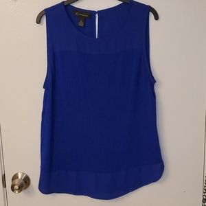INC International Concepts Blue Sleeveless Top